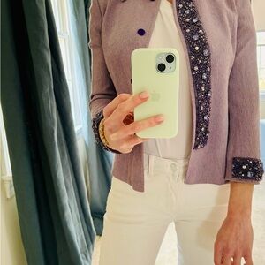 Vintage Dolce & Gabbana Beaded Purple Women's Jacket